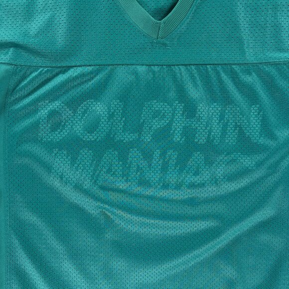 Vintage 80s Miami Dolphins Champion Jersey Dolphin Maniac XL Made USA Mint Rare - Picture 4 of 10
